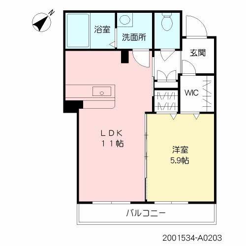 フレシール柳町(1LDK/1階)の間取り写真