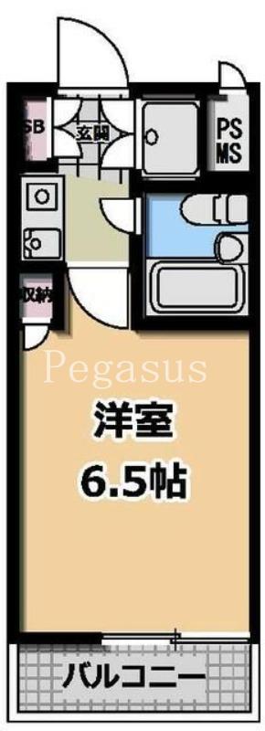 ライオンズマンション日本橋第2(1K/8階)の間取り写真