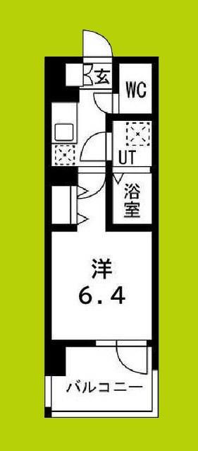 アーバンパーク御幣島(1K/3階)の間取り写真