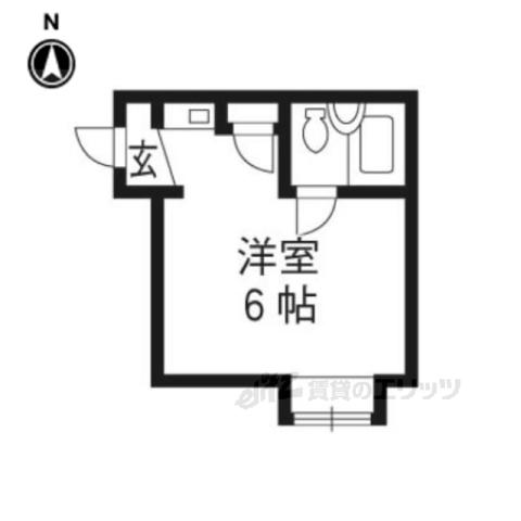 ロバストハウス(1K/2階)の間取り写真