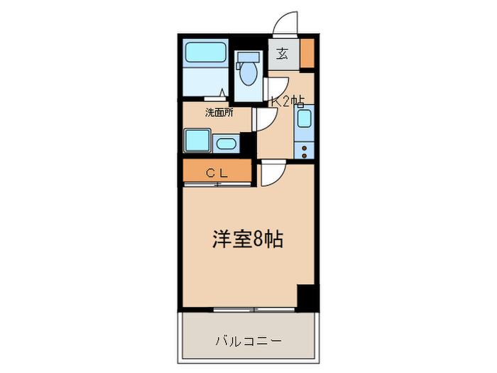 M&Y鶴舞(1K/1階)の間取り写真