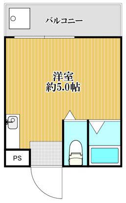 MAYFLOWER MANSION(ワンルーム/2階)の間取り写真