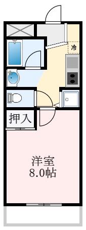 ソフィアコート(1K/4階)の間取り写真