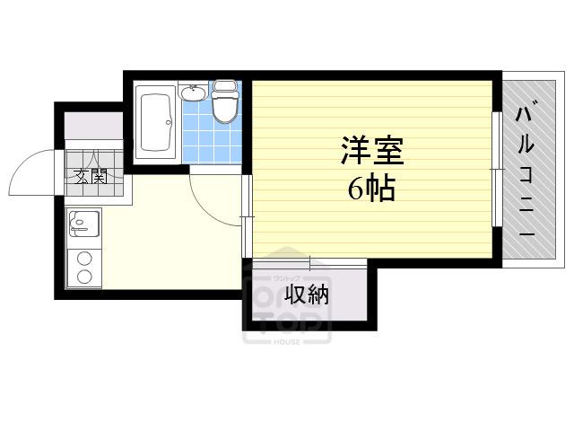 アンフィニィ庄Ⅱ(1DK/3階)の間取り写真