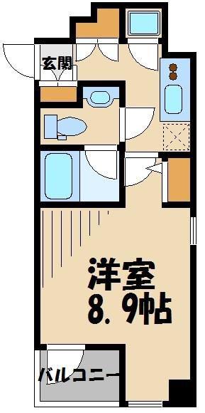 L-FLAT板橋(1K/2階)の間取り写真