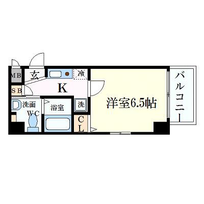 エスリード京橋III番館(1K/3階)の間取り写真