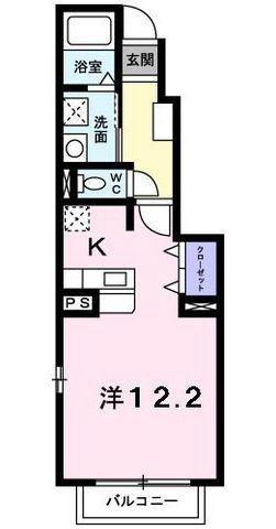 フォーレスト(ワンルーム/1階)の間取り写真
