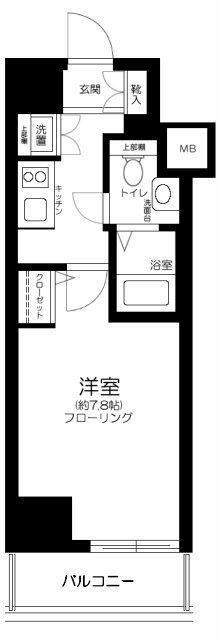 レオーネ清澄白河(1K/9階)の間取り写真