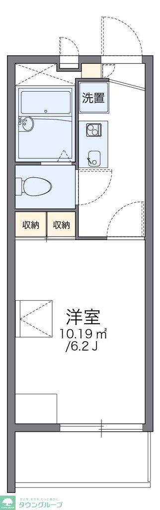 レオパレス彩II(1K/1階)の間取り写真