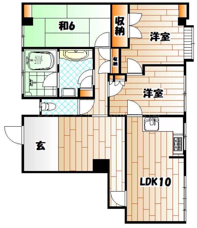 プチメゾン森林(3LDK/1階)の間取り写真