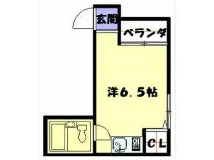 エステートコスモ石神(ワンルーム/3階)の間取り写真