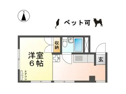 ベストライフマンション(1K/3階)の間取り写真