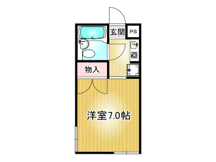 Fメゾン振甫(1K/1階)の間取り写真