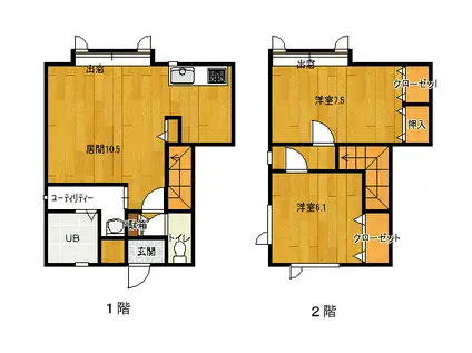 ボニータ(2LDK/1階)の間取り写真