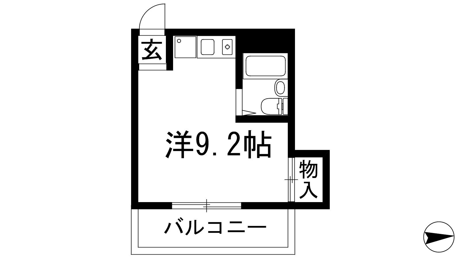 MAISON CERISIER(ワンルーム/2階)の間取り写真