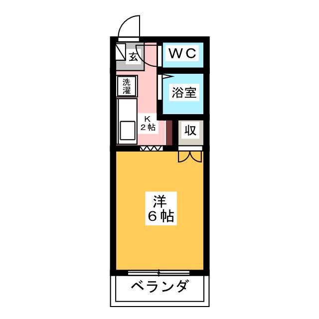 サープラスワンヨシダ A棟(1K/1階)の間取り写真