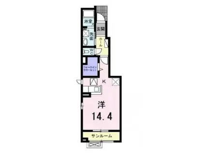 コッティ(1K/1階)の間取り写真