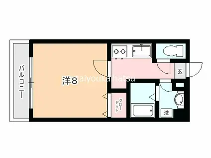 コアビル(1K/5階)の間取り写真