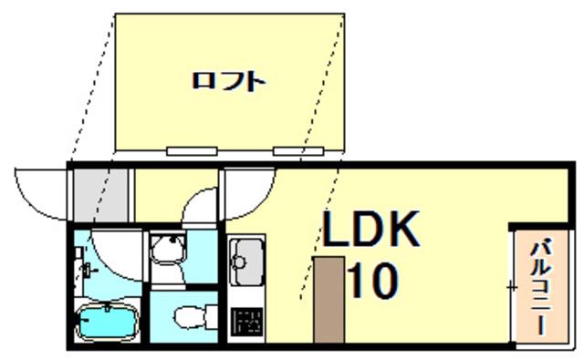 LOFT(1K/3階)の間取り写真