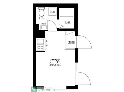 ルーナクレシェンテ町屋(ワンルーム/1階)の間取り写真