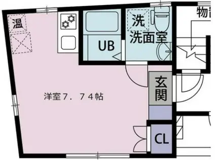 MAISON DE AIFUR(ワンルーム/2階)の間取り写真