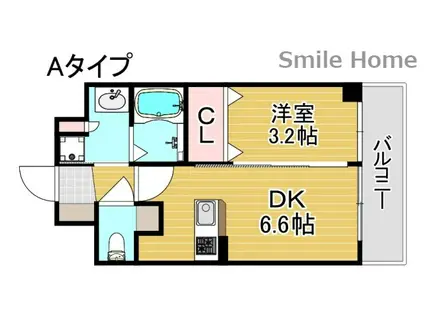 SOFIA住吉大社(1DK/7階)の間取り写真