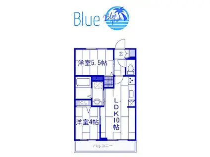 シャーメゾン綱島(2LDK/3階)の間取り写真