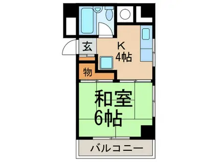 桜井ビル(1K/4階)の間取り写真
