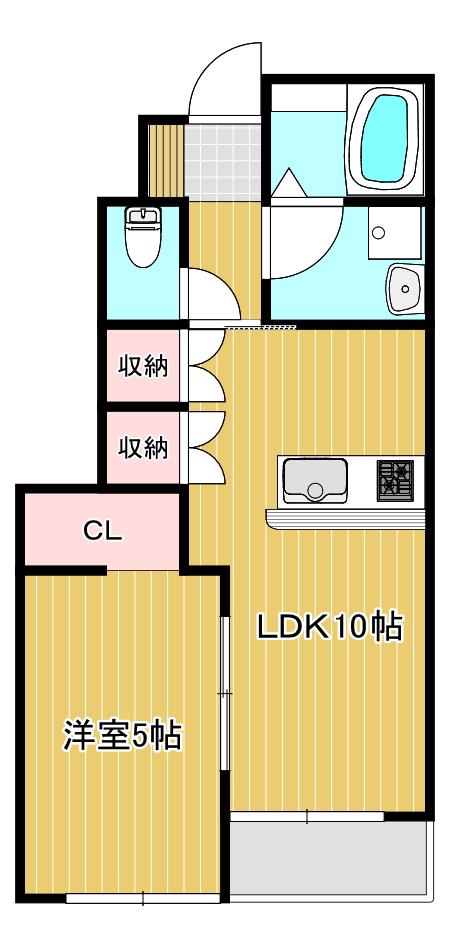 MYESTATE 旭本町 西棟(1LDK/1階)の間取り写真