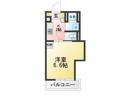 マンション ストリーム(1K/3階)の間取り写真