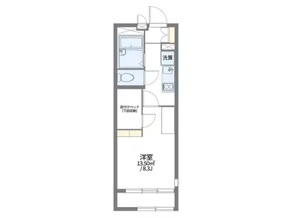 レオパレスLOREA(1K/1階)の間取り写真