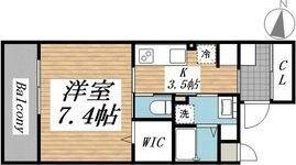 クリオ ラモード学芸大学II(1K/1階)の間取り写真