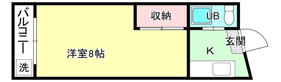 第2平井ビル(1K/7階)の間取り写真