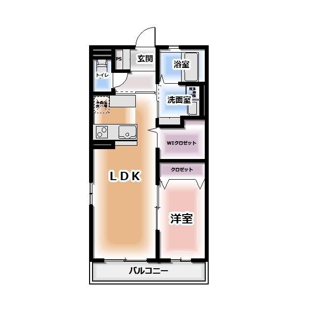 HEIM MAISON千代田(1LDK/2階)の間取り写真
