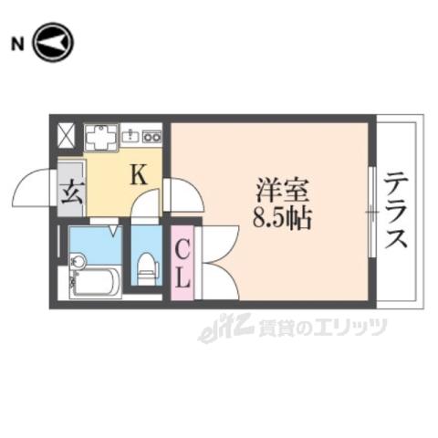 レオパレスMEISTERTAKUMI(1K/3階)の間取り写真