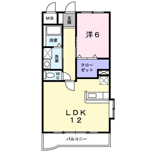 グレイス天然館(1LDK/8階)の間取り写真