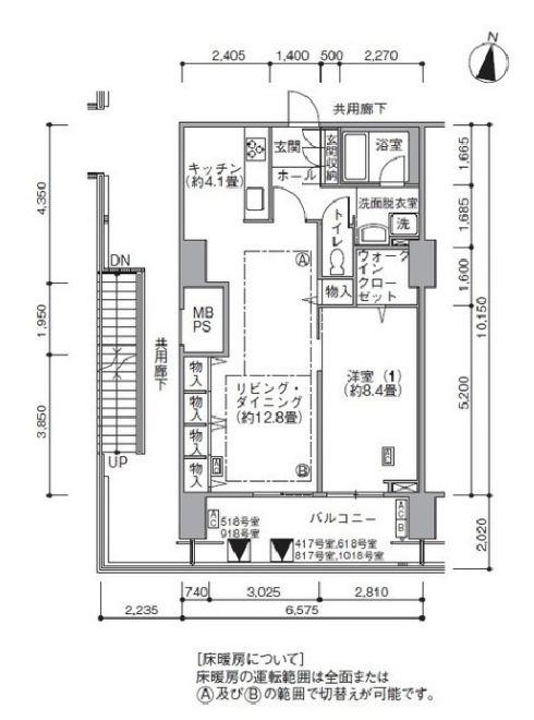 東雲キャナルコートCODAN17号棟(1LDK/11階)の間取り写真