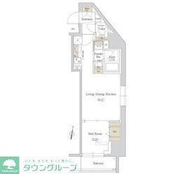 アーバネックス西新宿(1LDK/12階)の間取り写真