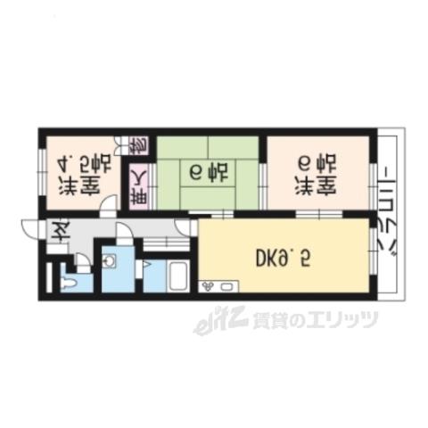 エヴァークレストール(3LDK/3階)の間取り写真