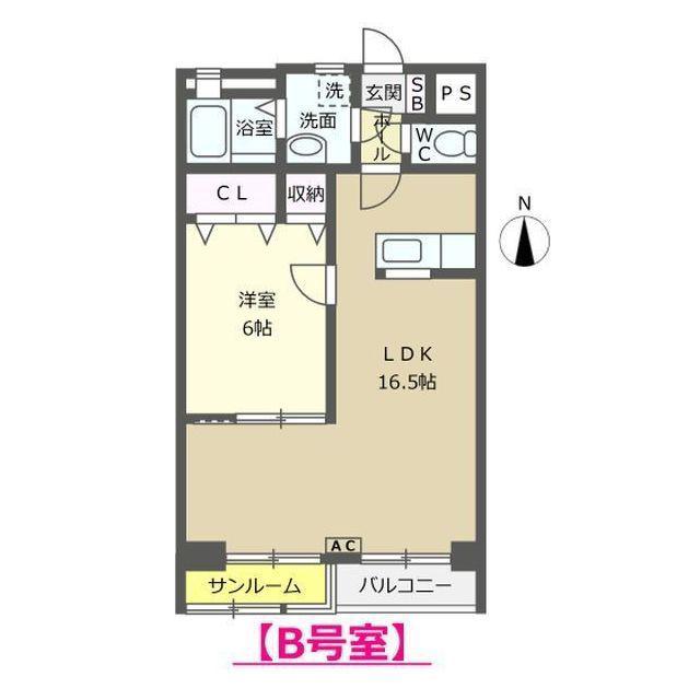 ベルグランデ(1LDK/3階)の間取り写真