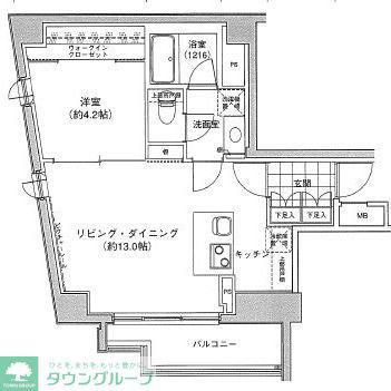 プライマル大泉学園(1LDK/2階)の間取り写真