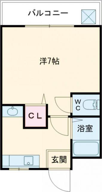 リバーサイド新大宮(1K/3階)の間取り写真
