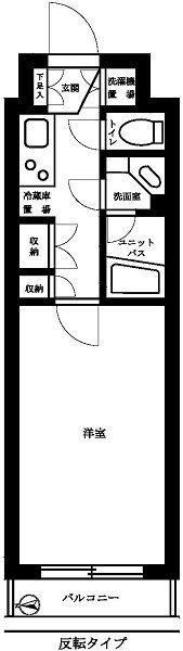ルーブル都立家政(1K/1階)の間取り写真