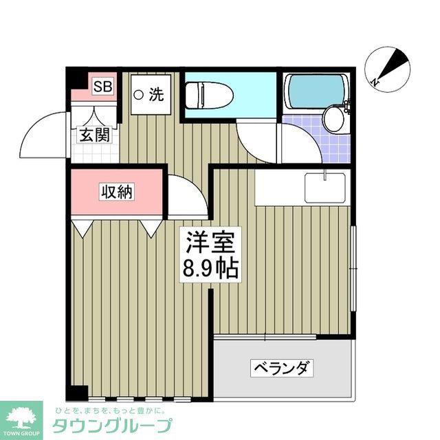 リエス湘南戸塚(ワンルーム/2階)の間取り写真