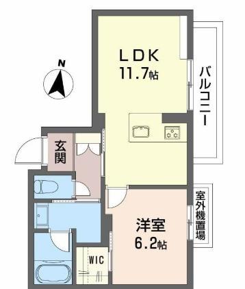 シャーメゾン神宮参道(1LDK/4階)の間取り写真