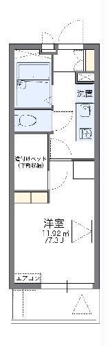 レオパレスニューセレッソ(1K/1階)の間取り写真