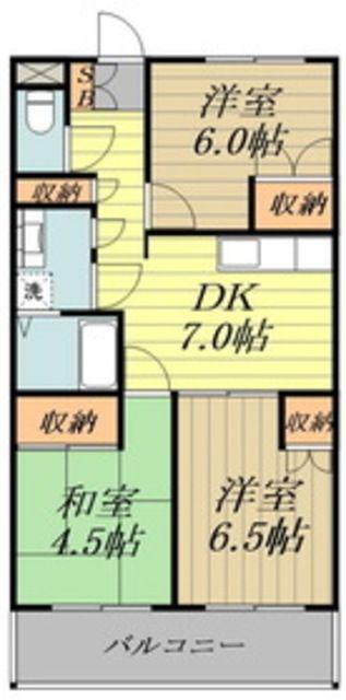 マグノリア千川(3DK/1階)の間取り写真