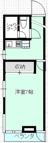 ELMO二子玉川(1K/4階)の間取り写真