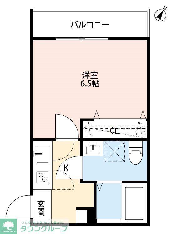 ベルクラシック(1K/1階)の間取り写真