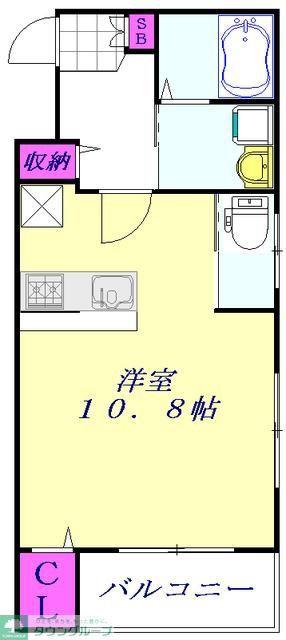 メゾンアンダンテ 916878(1K/2階)の間取り写真
